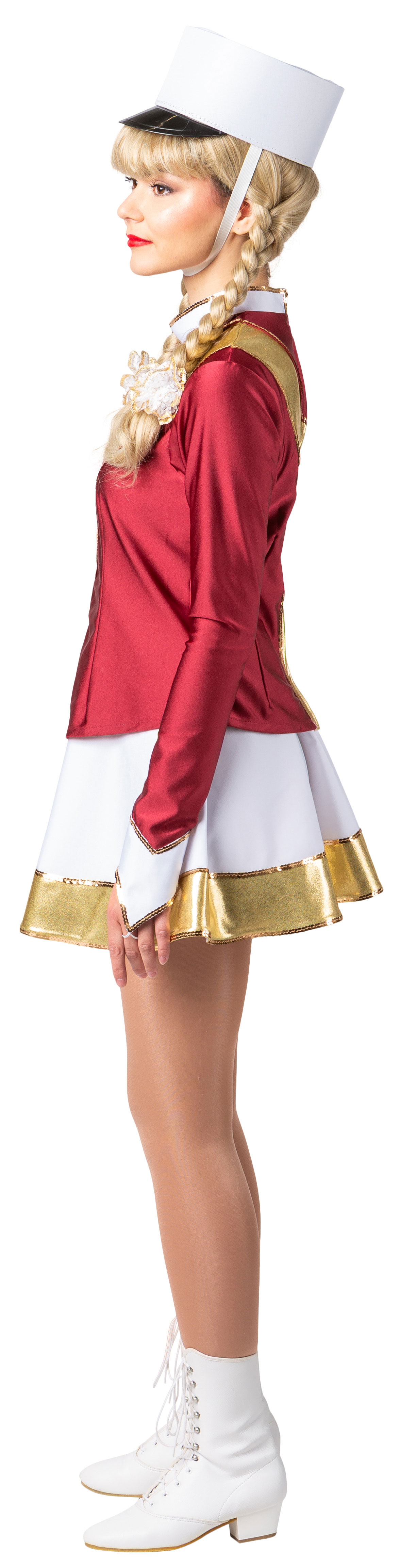 Gardekostüm "Morgan", weinrot-gold