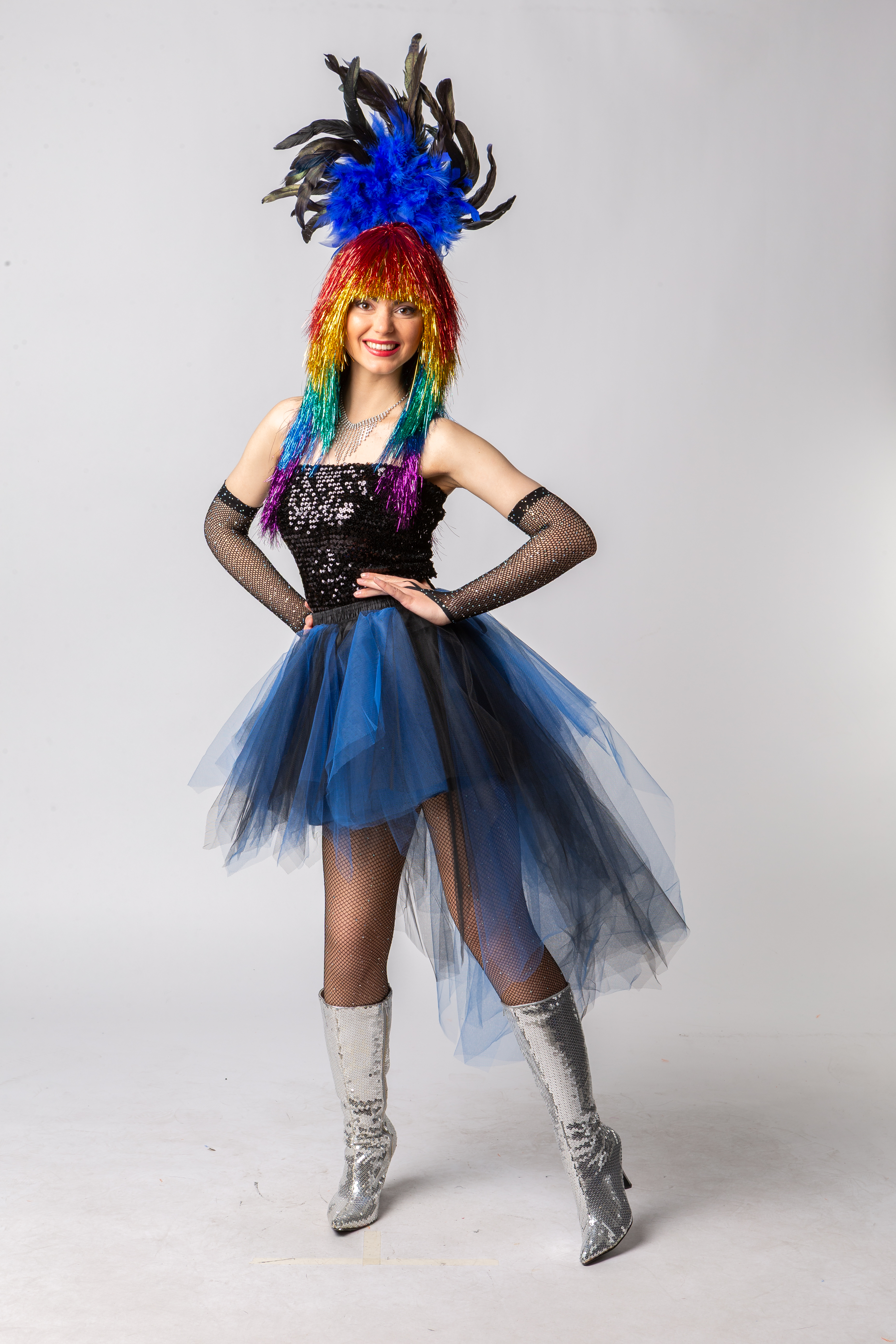 Tutu Vokuhila, blue/black