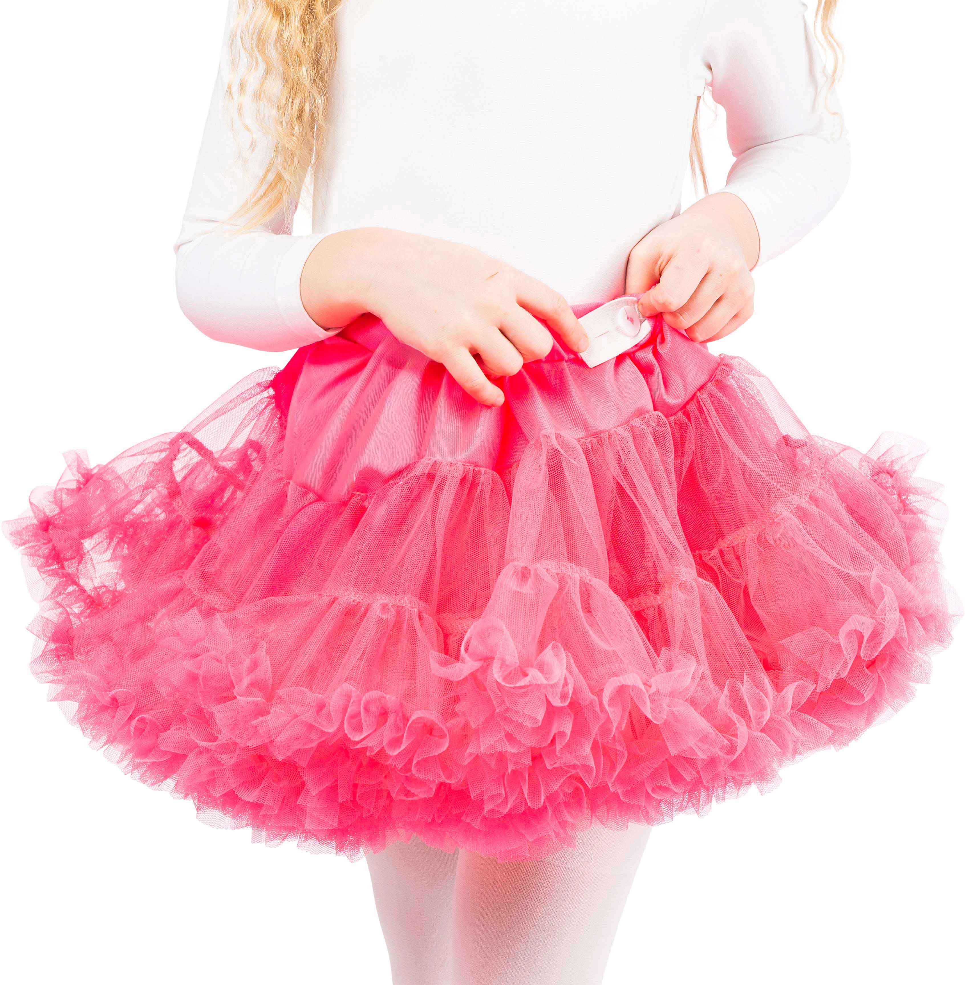 Kinderpetticoat mit Rüschchen, pink