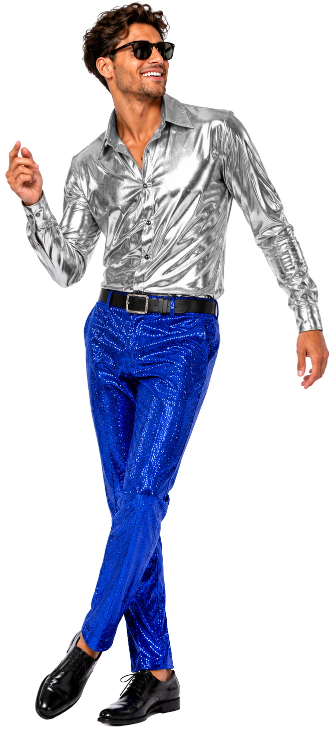 Chemise métallisée, argent