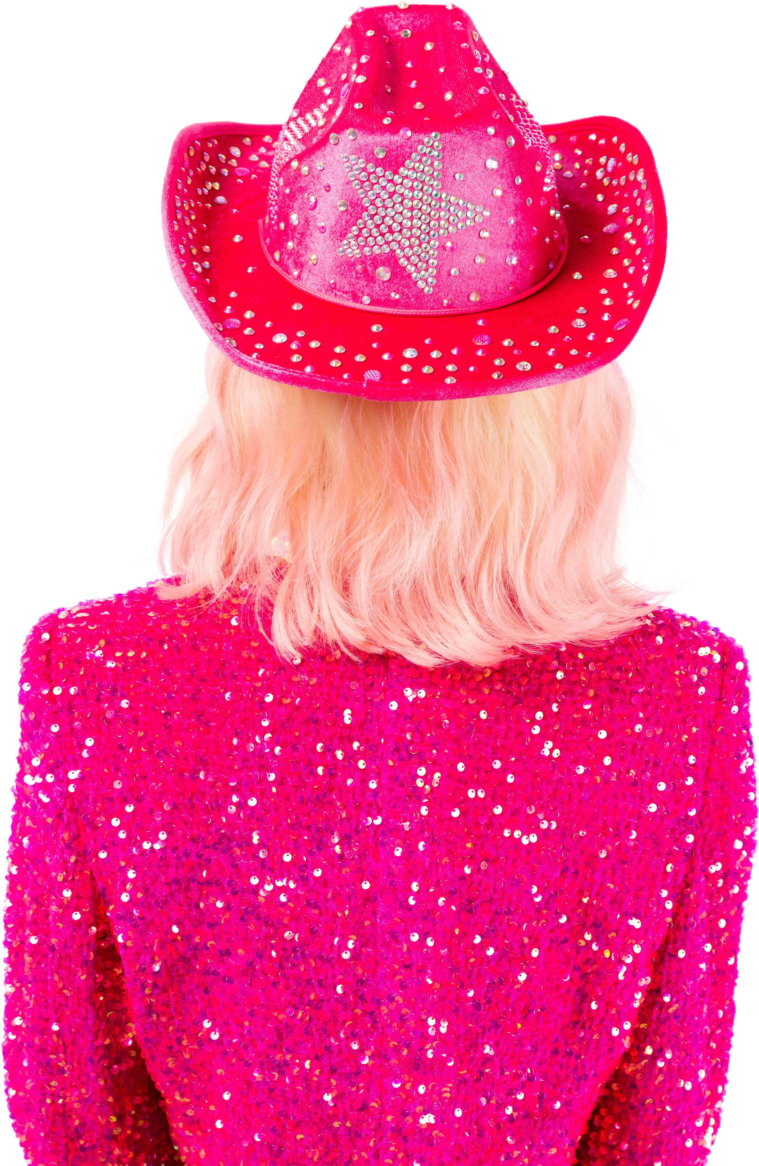Star cowboy hat, pink