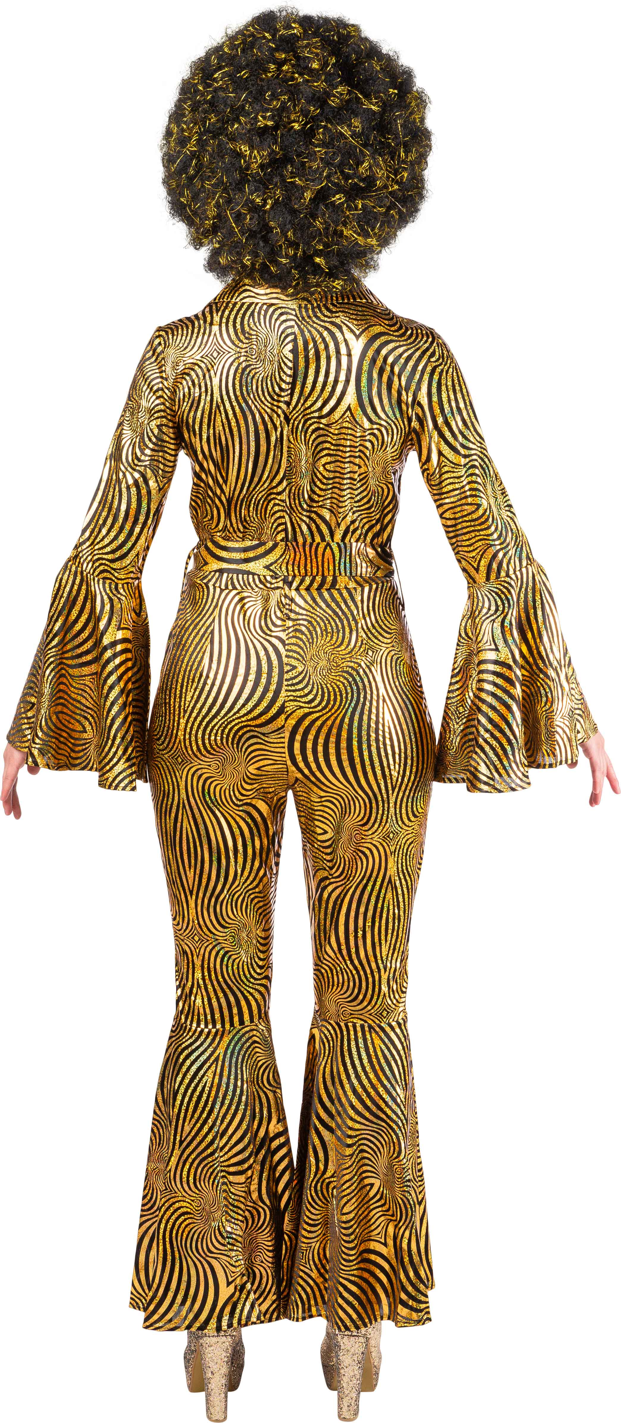 Jumpsuit schwarz-gold 