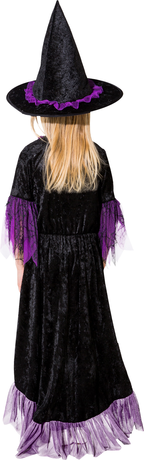 Witch dress, purple with hat