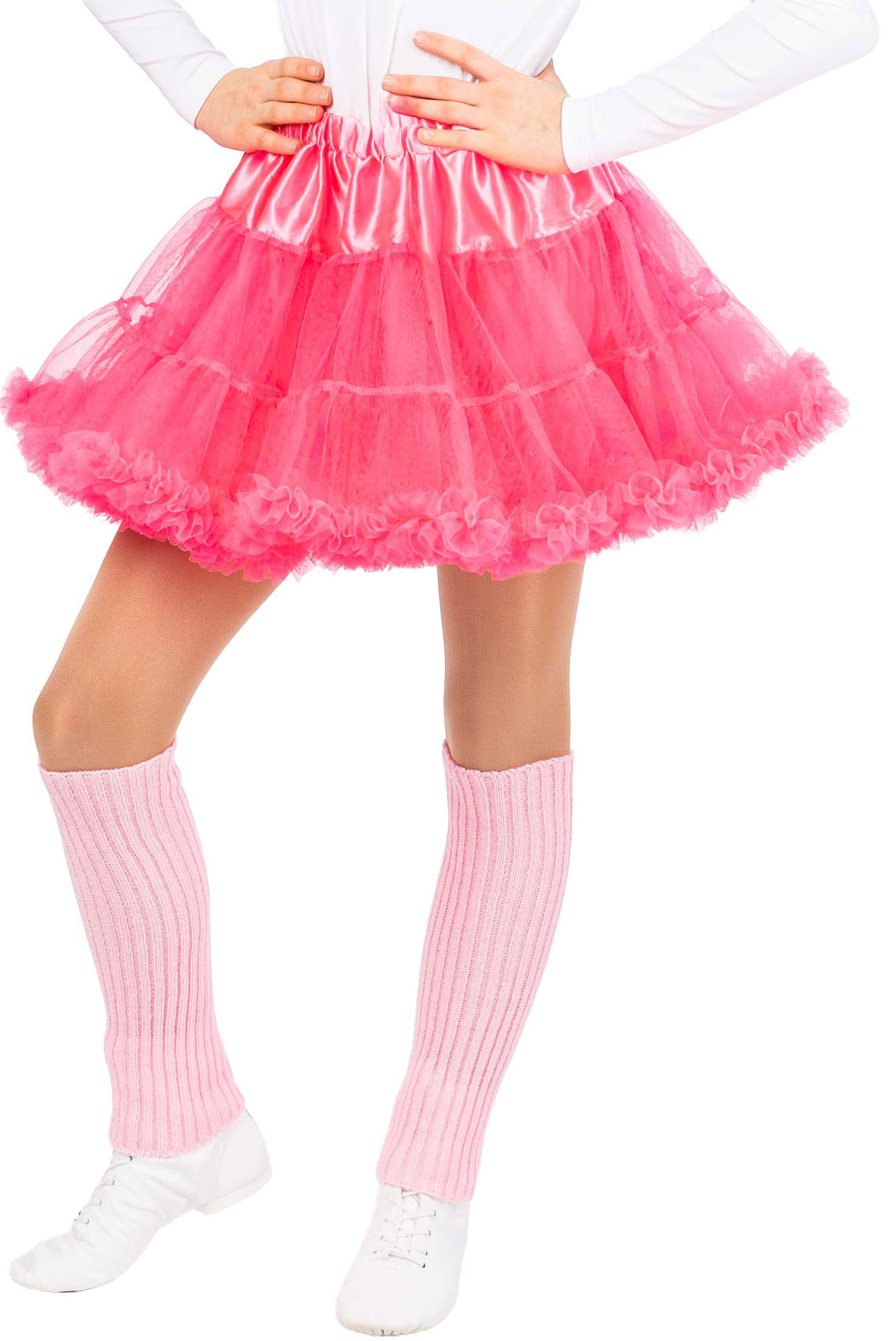 Kinderpetticoat mit Rüschchen, pink