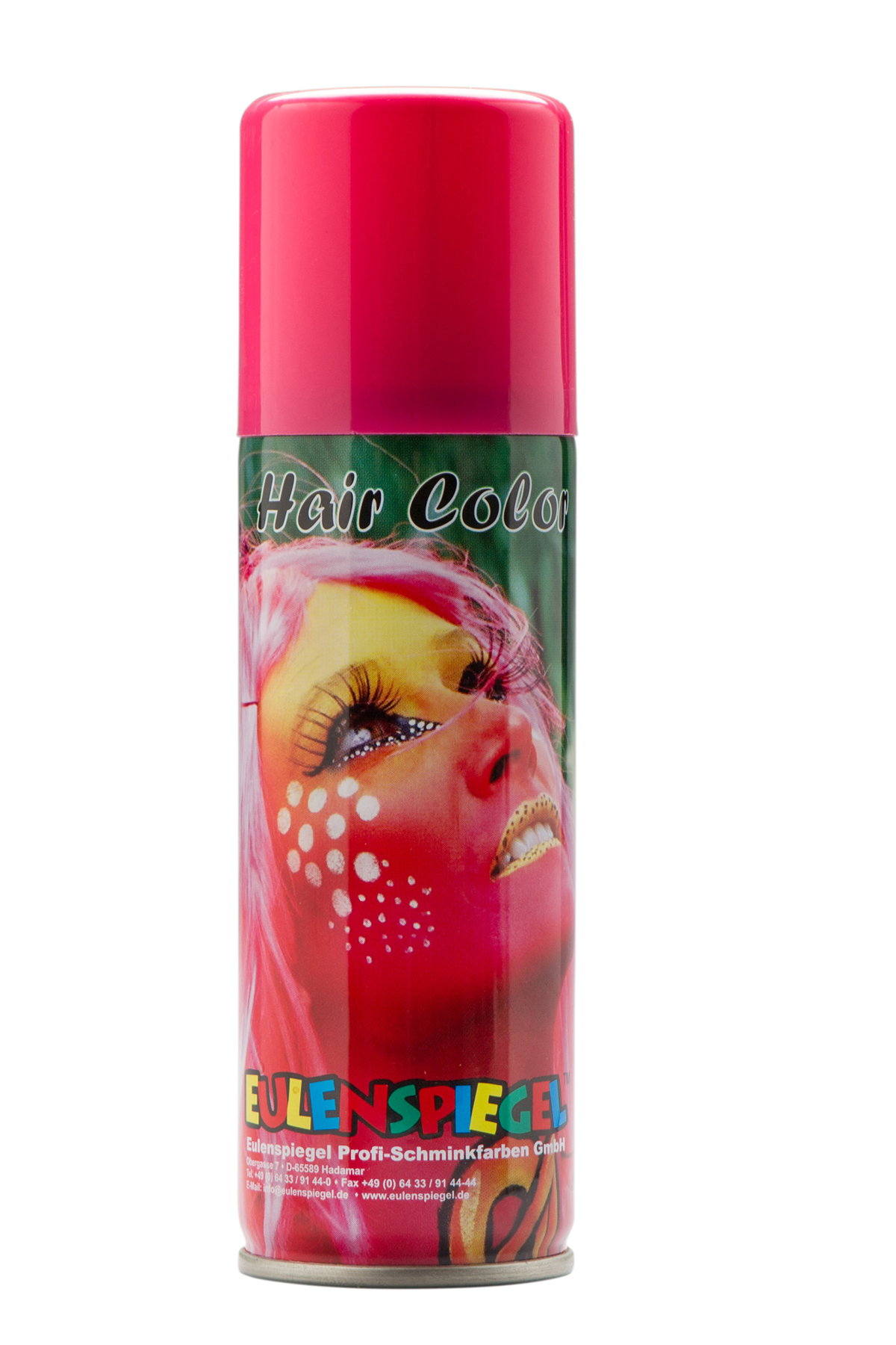 Laque pour cheveux brillante, rose