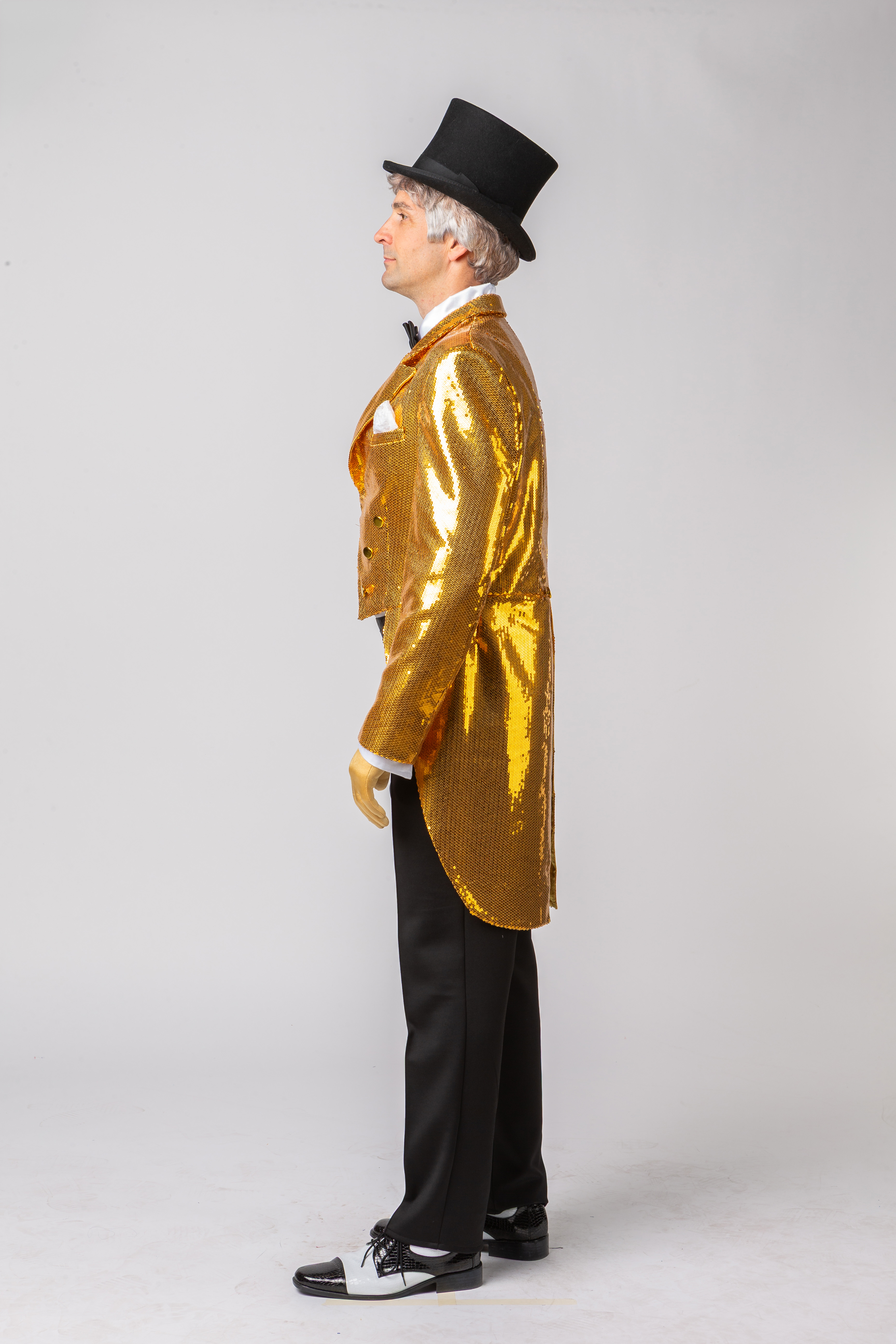 Herrenfrack Paillette, gold Herrenfrack Paillette, gold