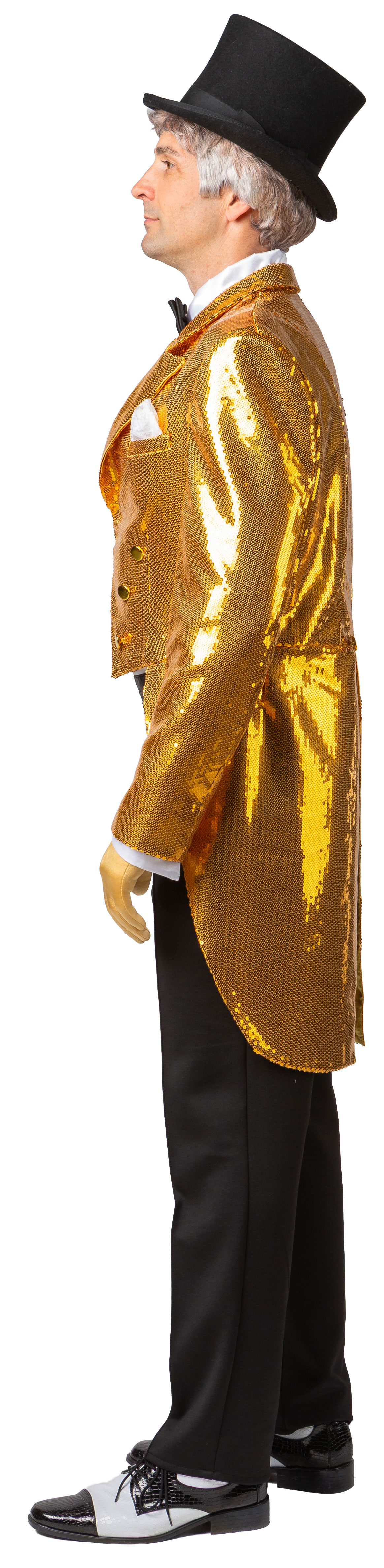 Herrenfrack Paillette, gold 
