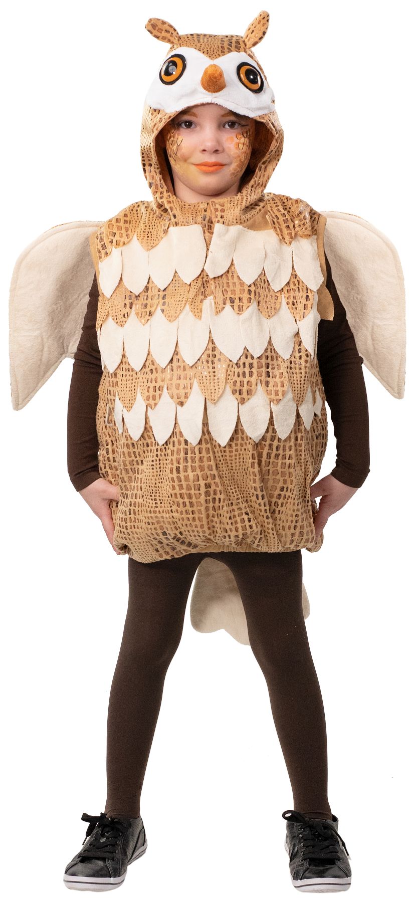 Owl vest, brown 