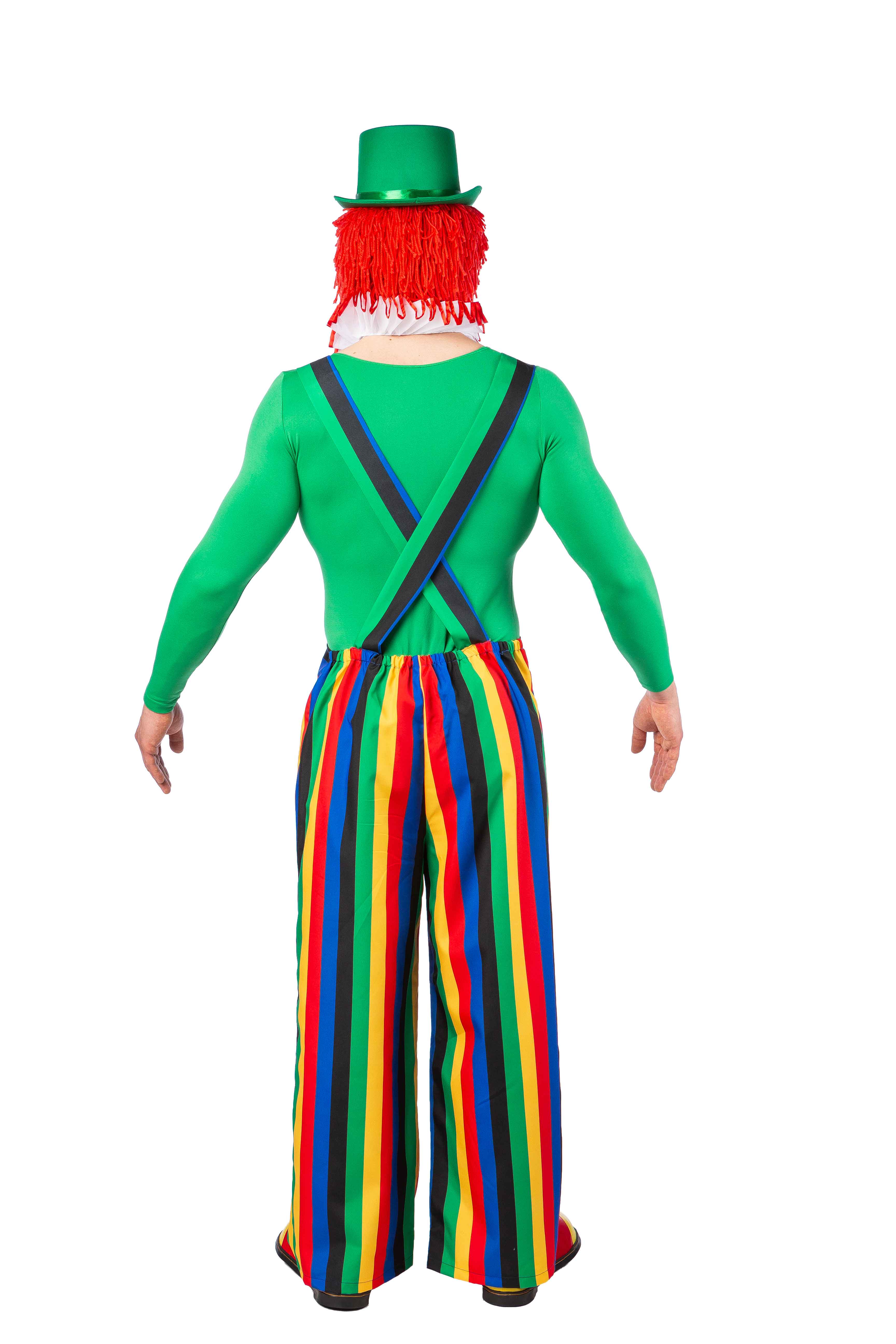 Clown pants with stripes