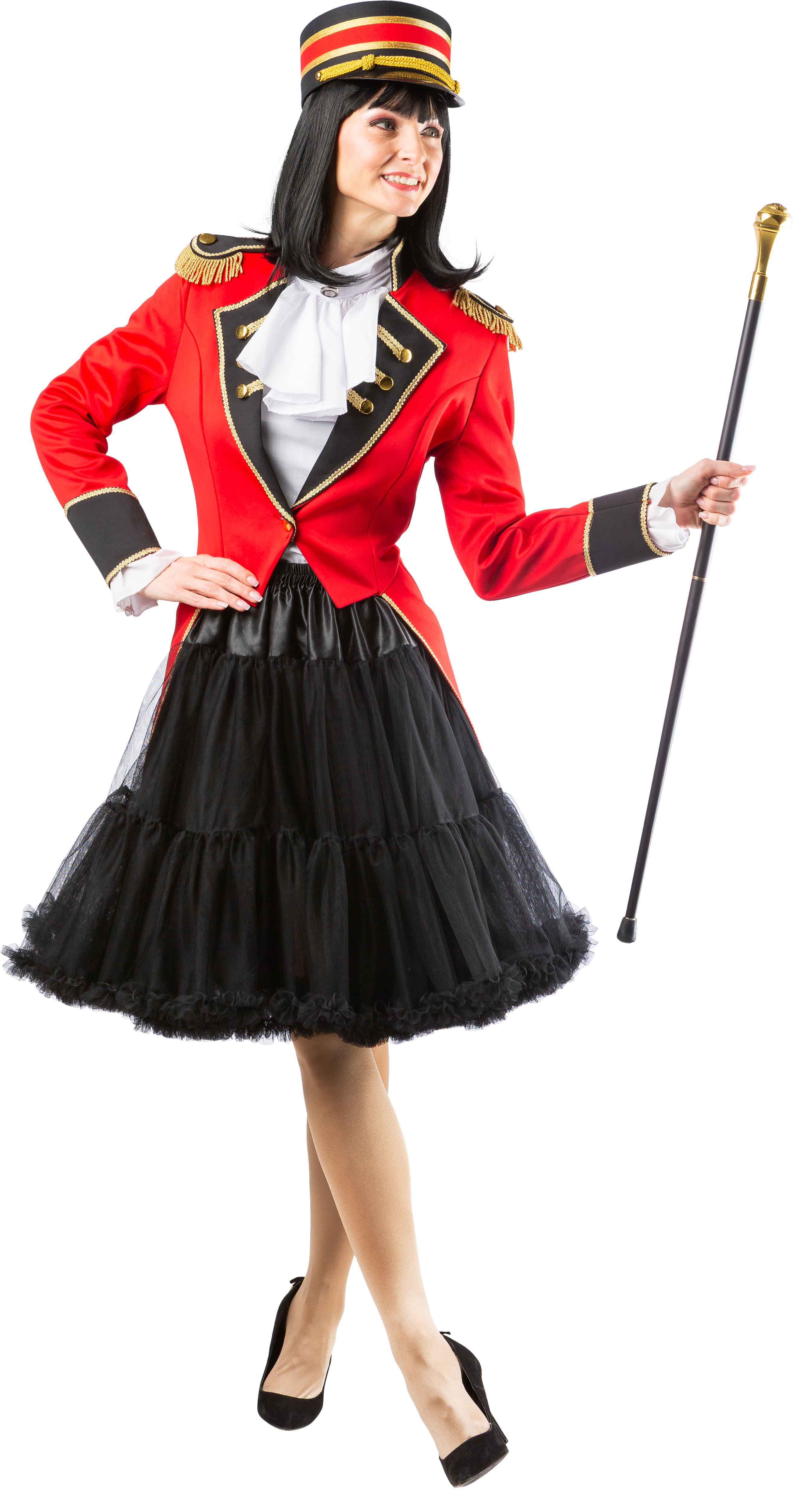 Long tutu with a frill, black