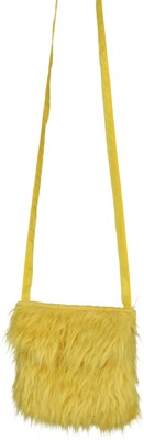 Plüschtasche, gelb