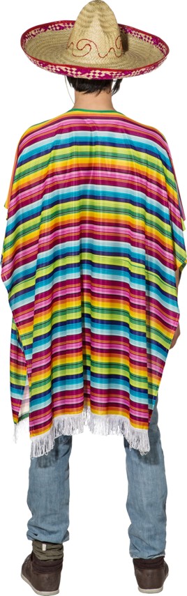 Poncho Mexikaner, bunt