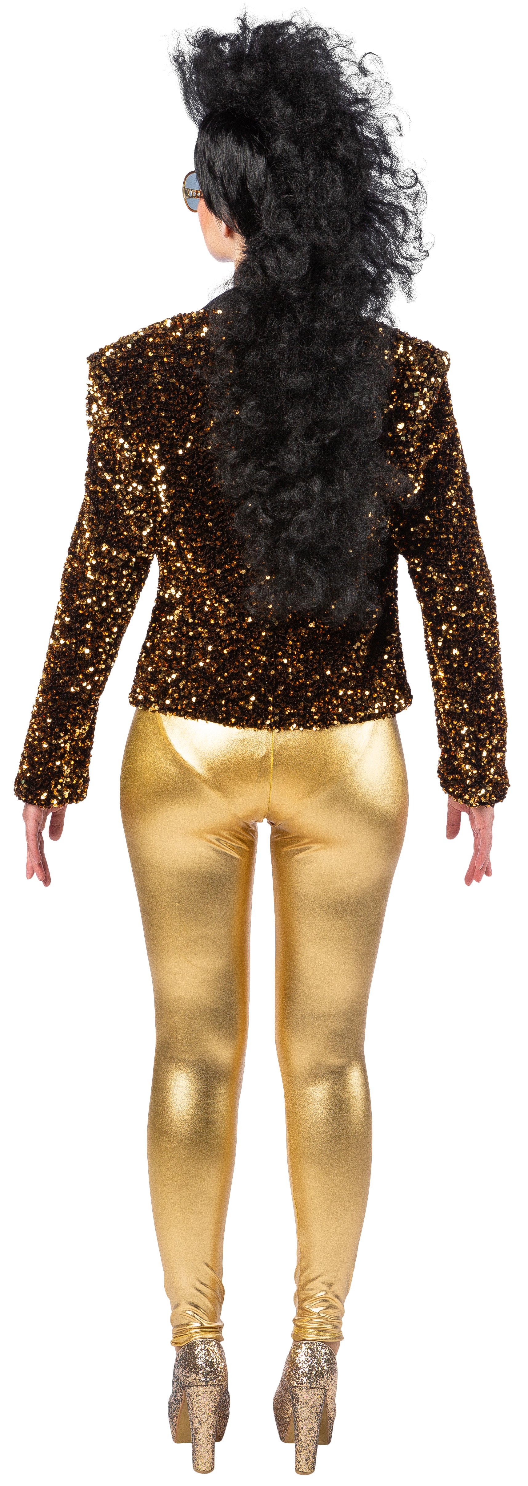 Ladies jacket sequins, gold