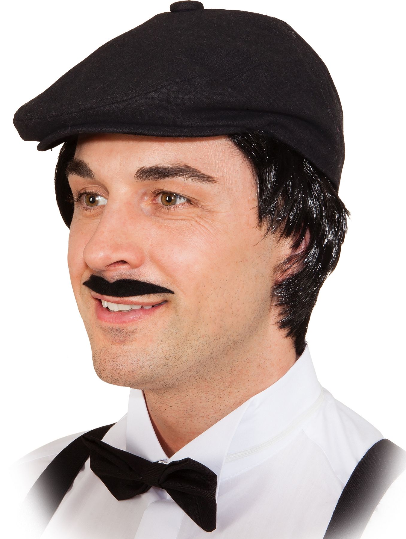 Schiebermütze 20er Jahre, schwarz