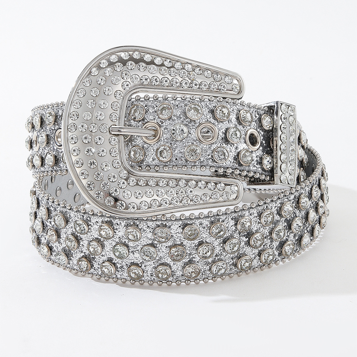 Ceinture strass, argent