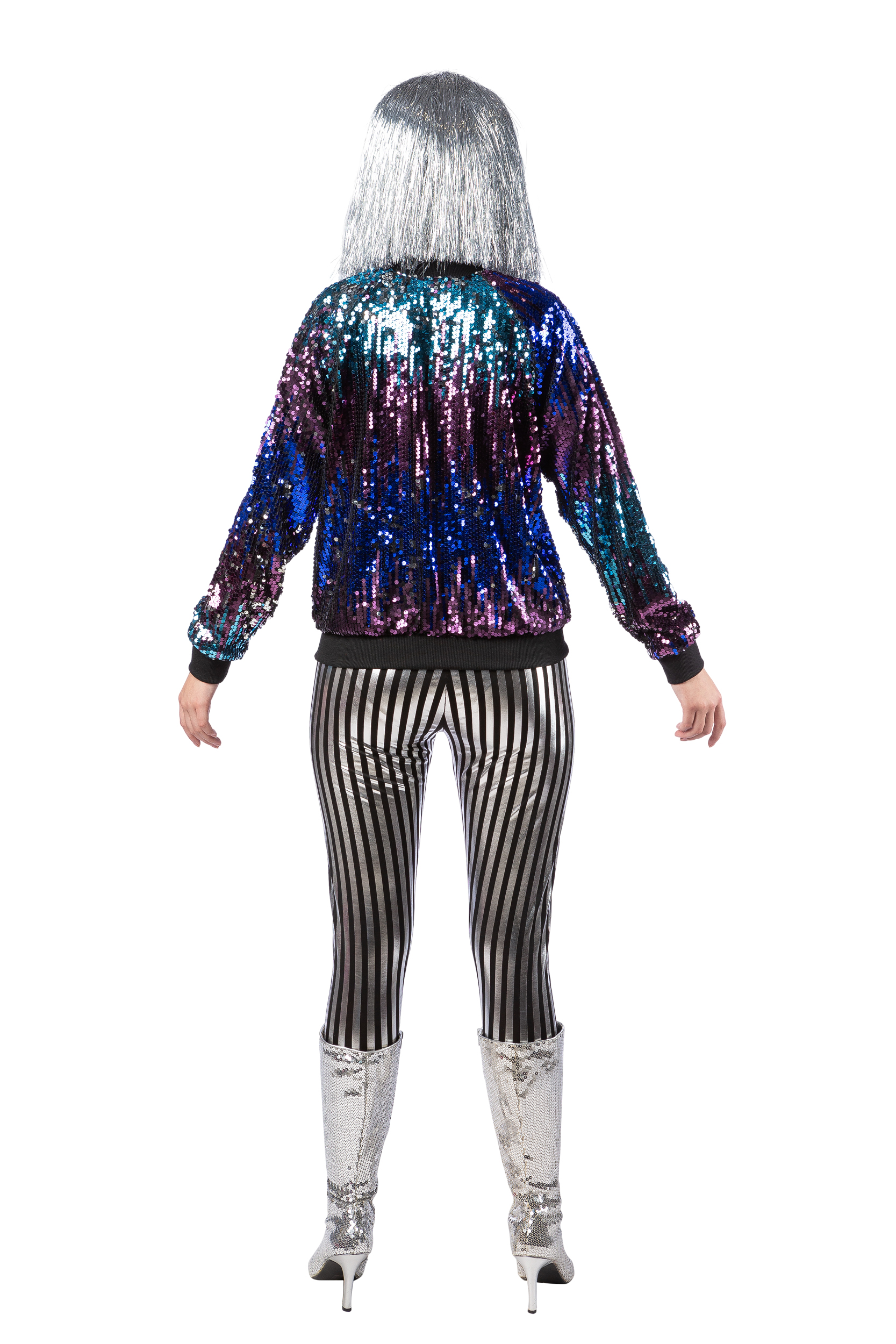 Sequin Jacket Disco blue/purple 34/36