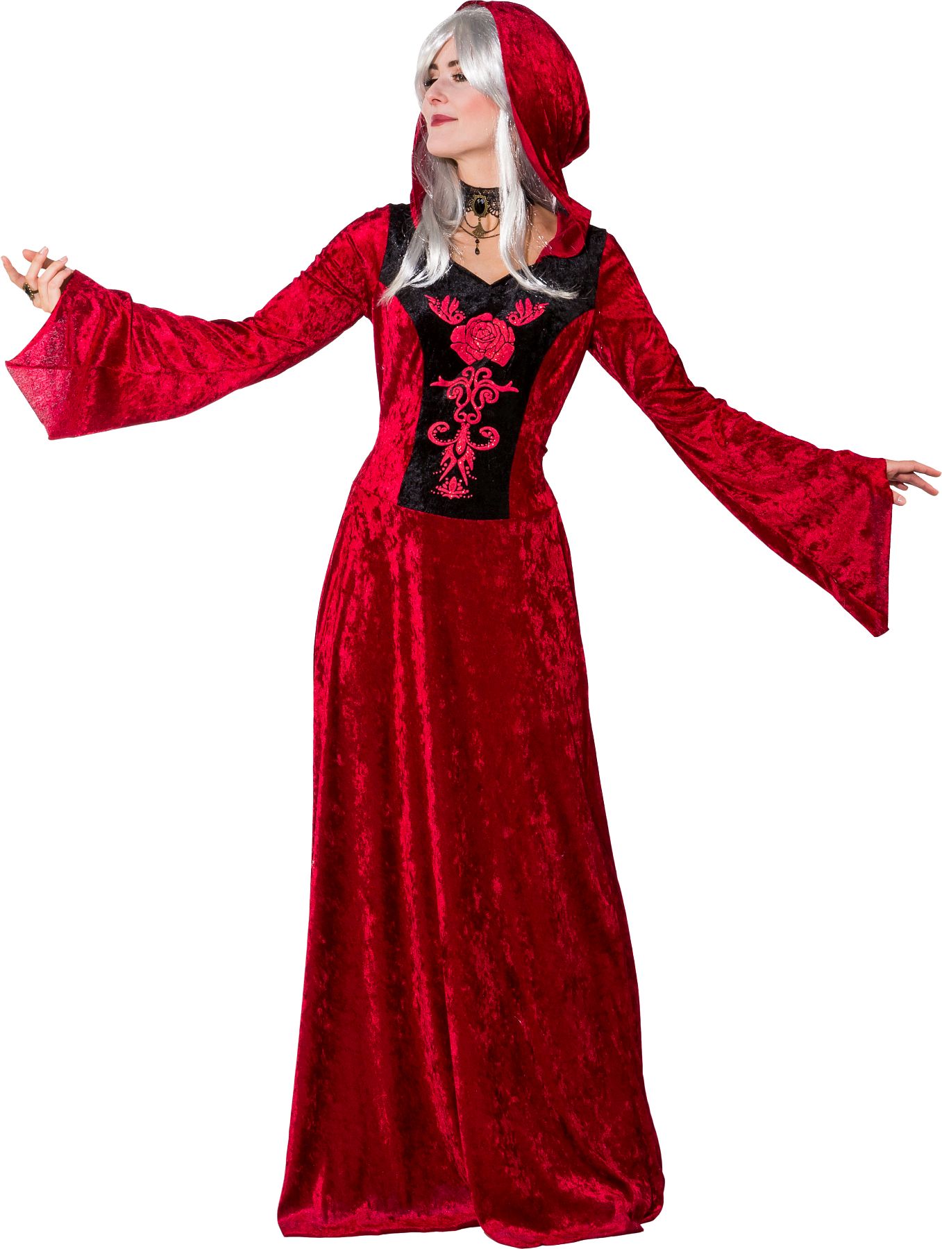 Medieval dress, red