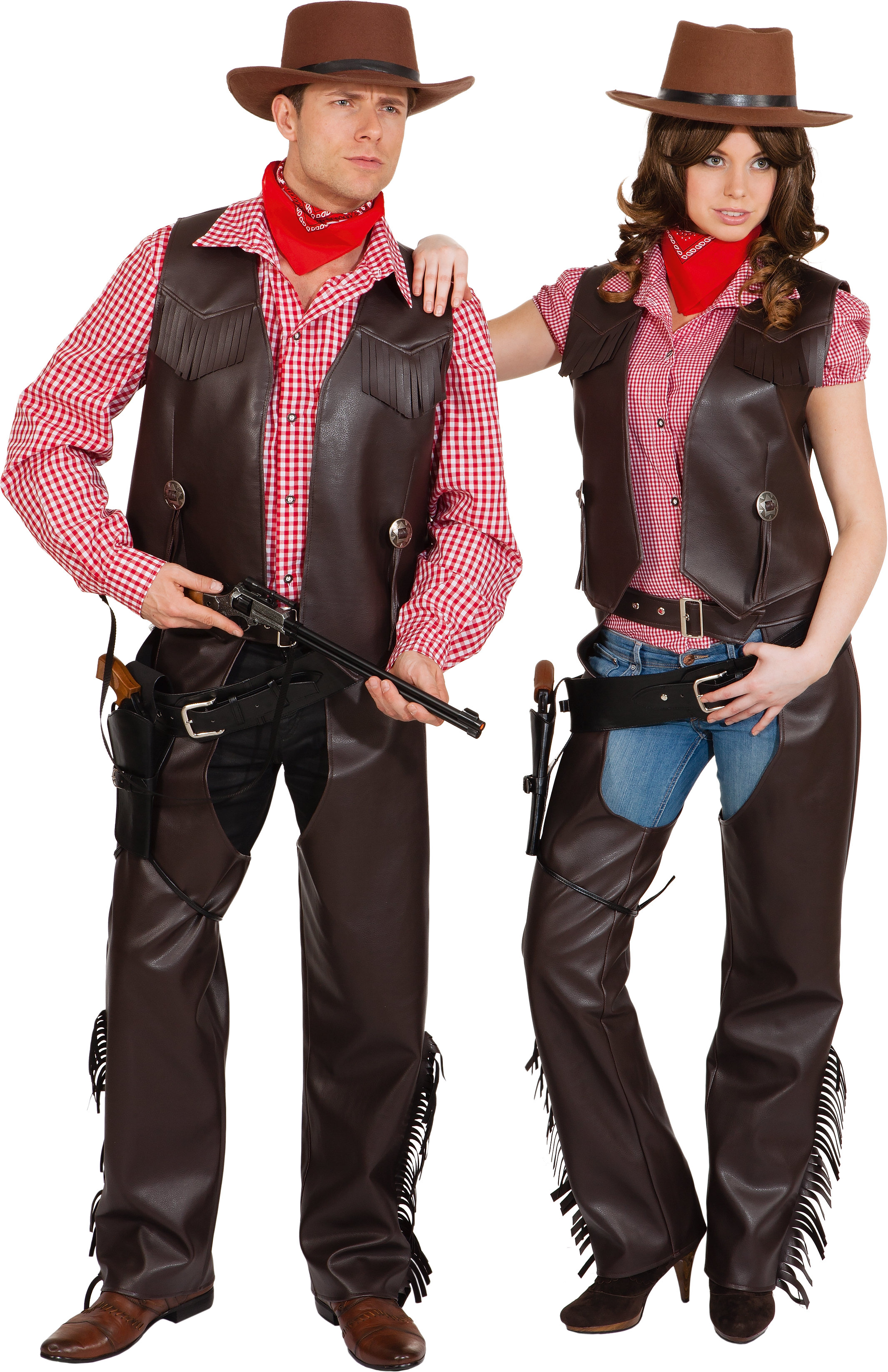 Cowboy-Chaps, braun