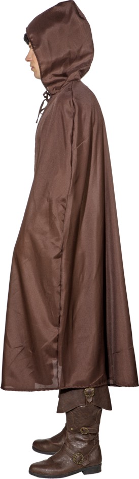 Umhang mit Kapuze, braun