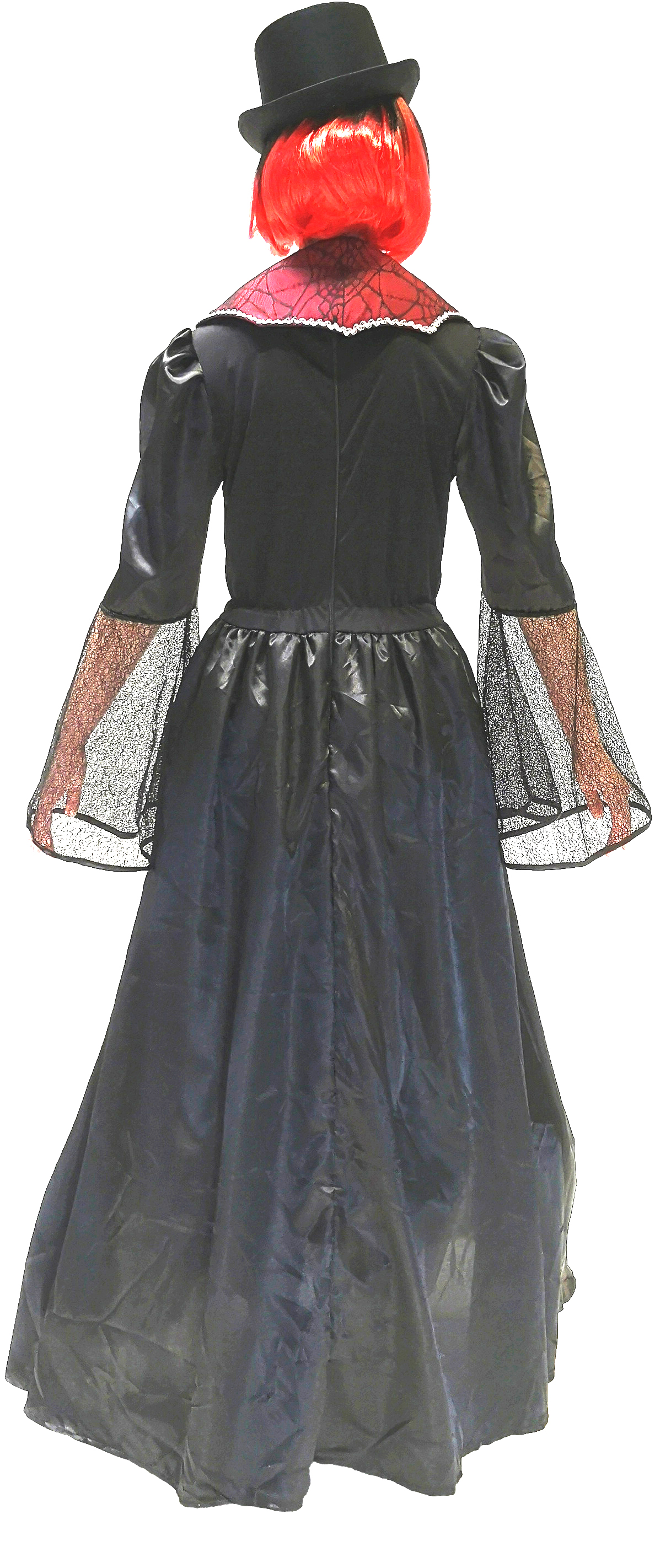 Robe vampire, noire-rouge
