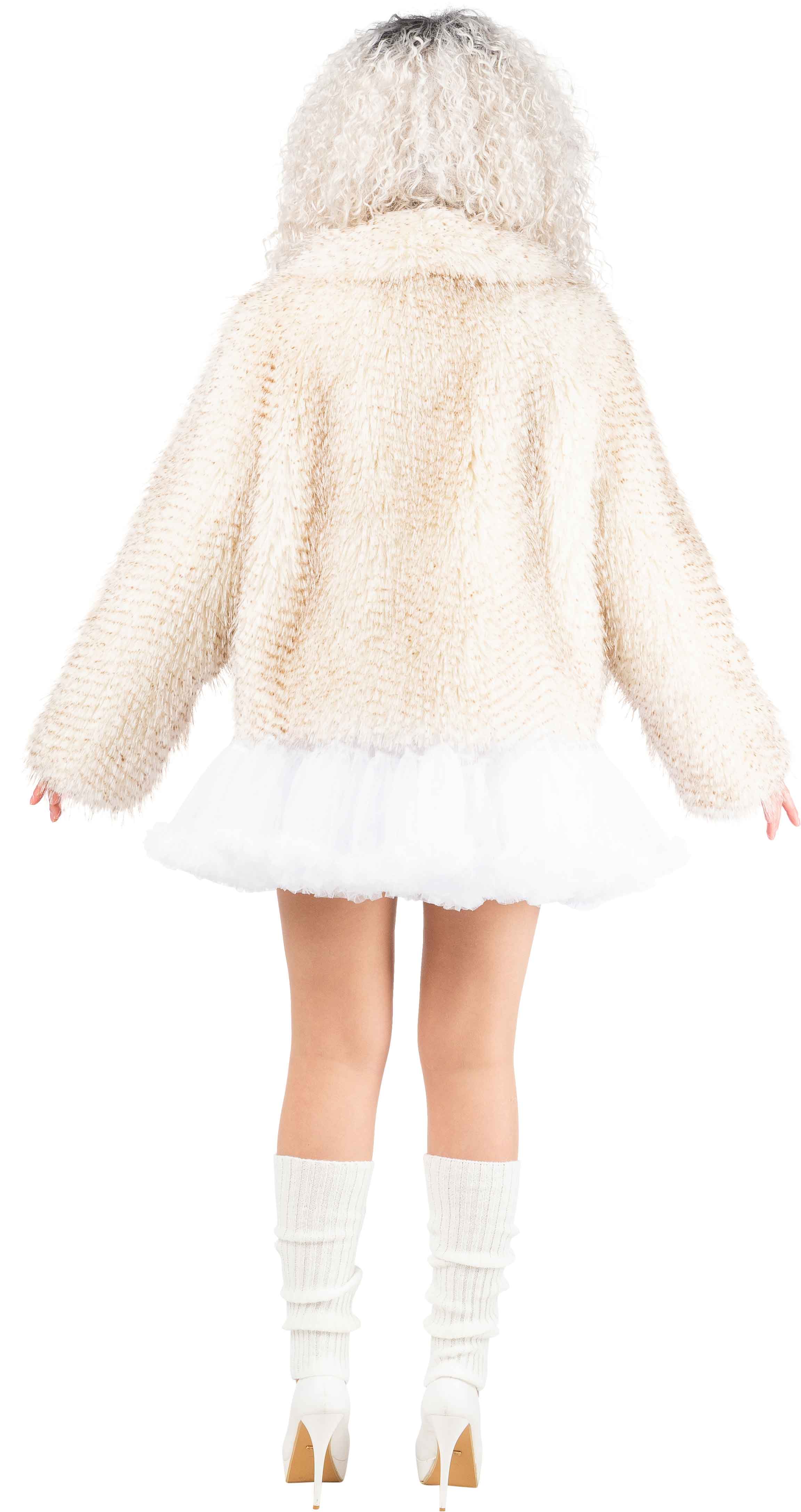 Short tutu with a frill, white