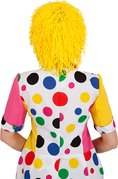 Wool clown wig, yellow