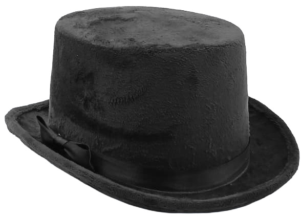 Flat velvet cylinder, black