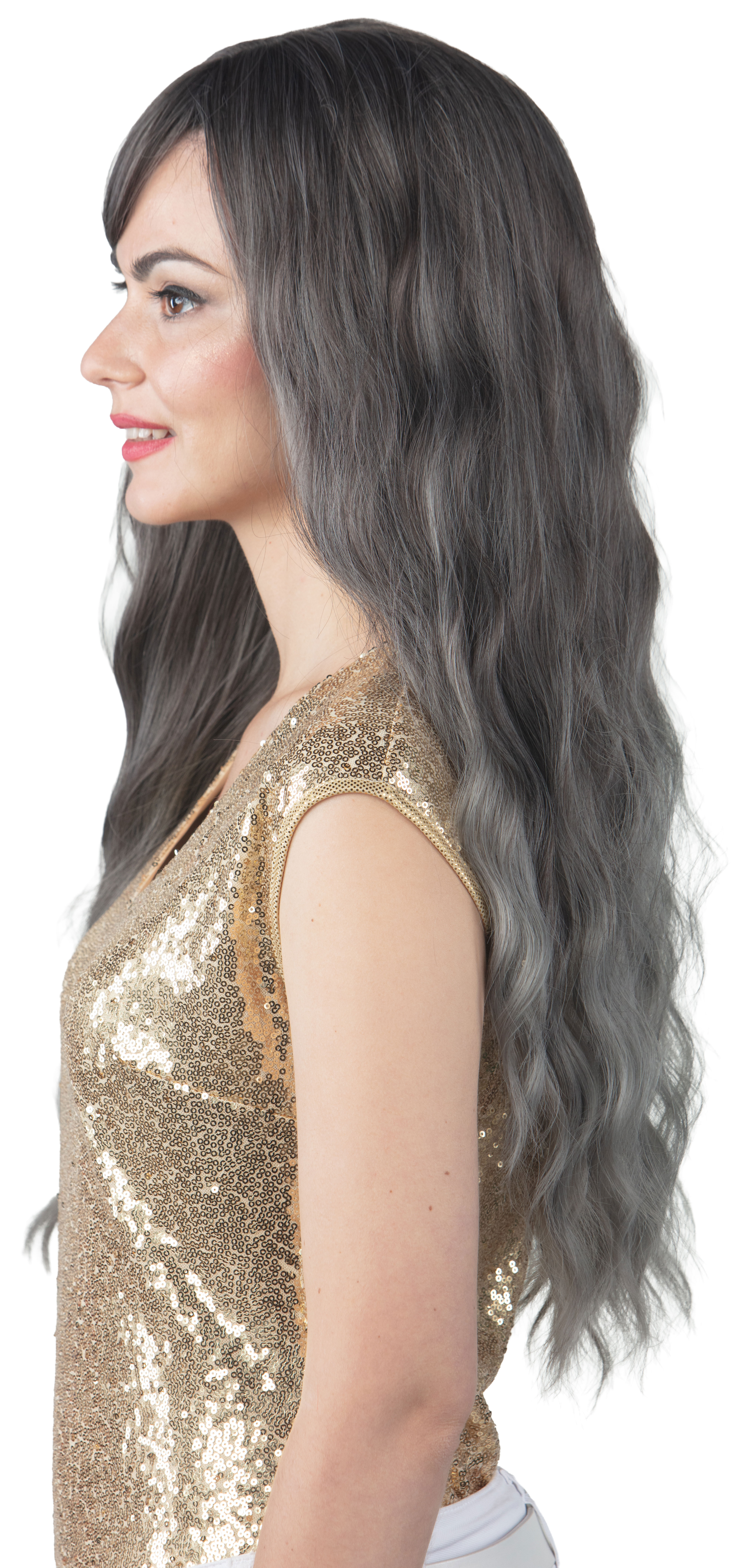 Perücke Batson, grau