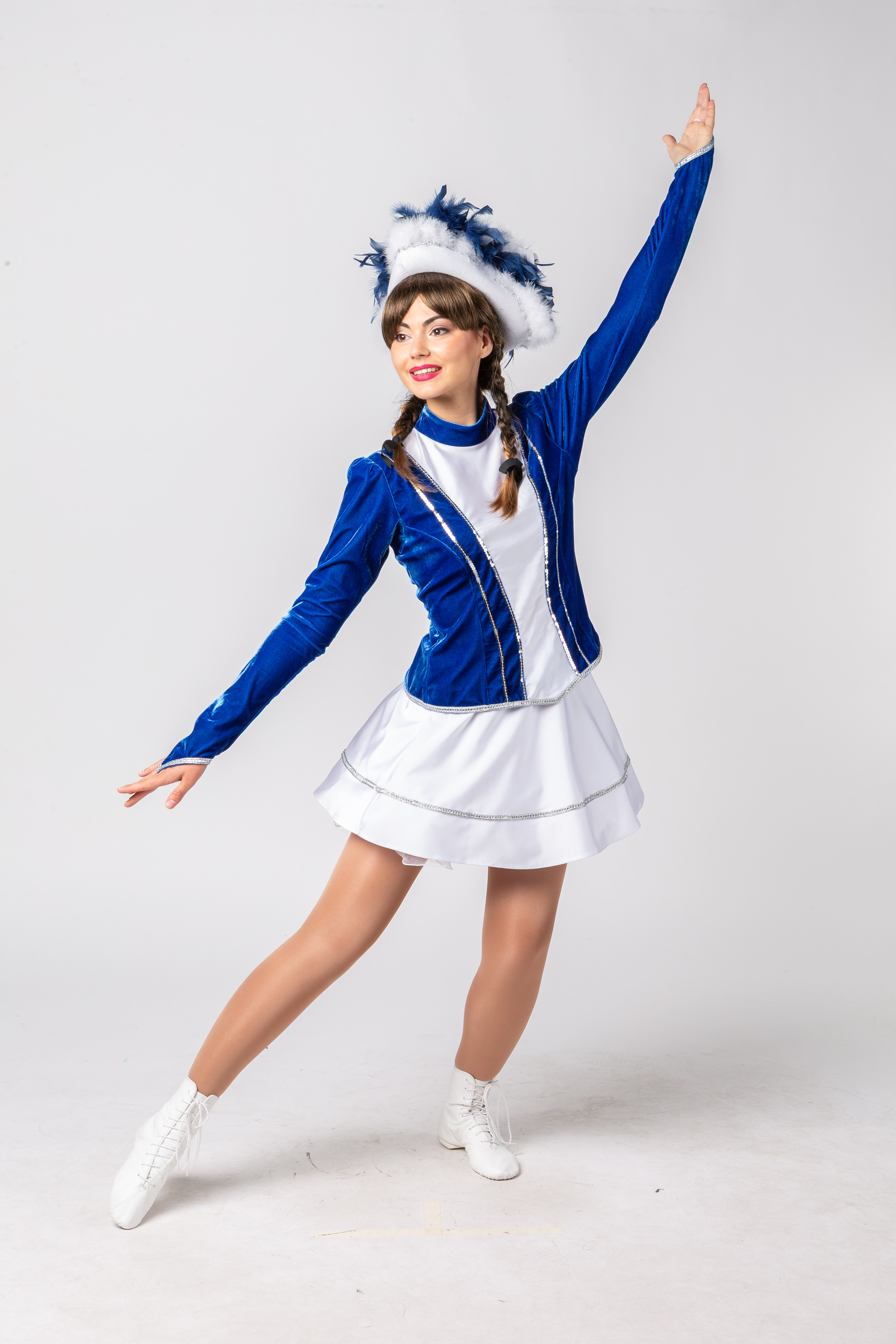 Costume de garde, bleu et blanc