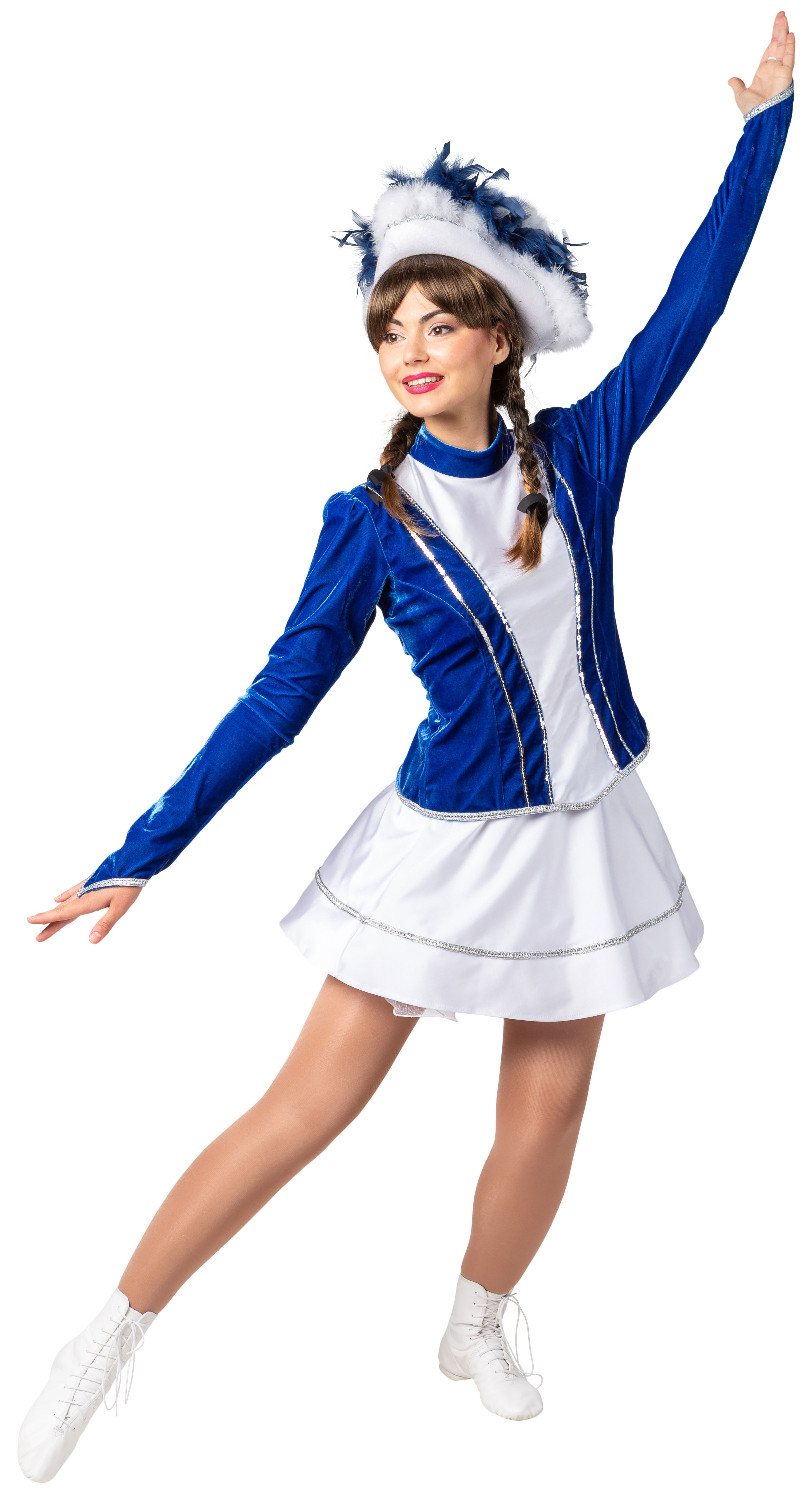 Guard costume, blue and white