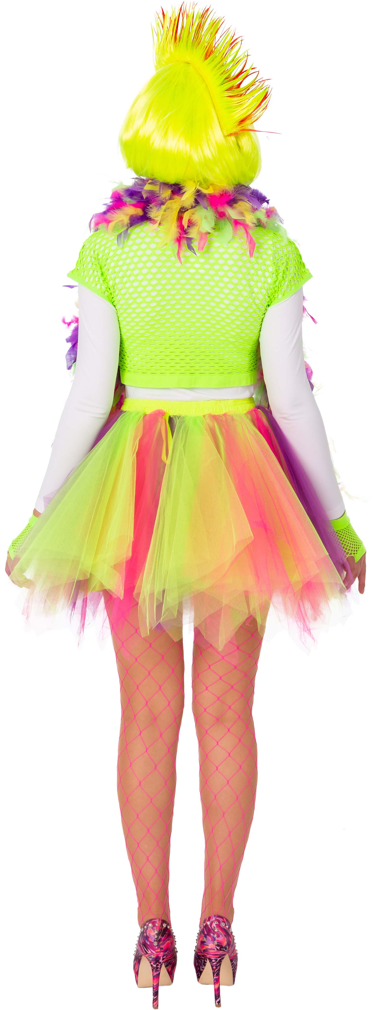 Tutu jaune fluo, violet, rose Gr. 116/140