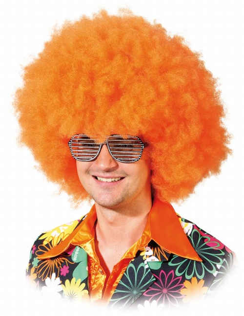 Perücke Seventies Boy, orange 