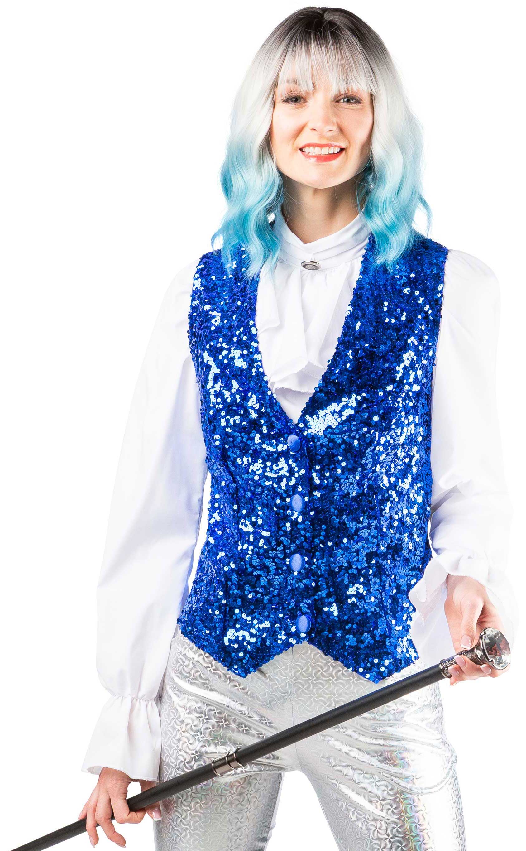 Women's sequinned waistcoat