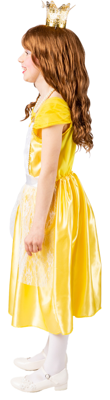 Costume de princesse jaune et blanc