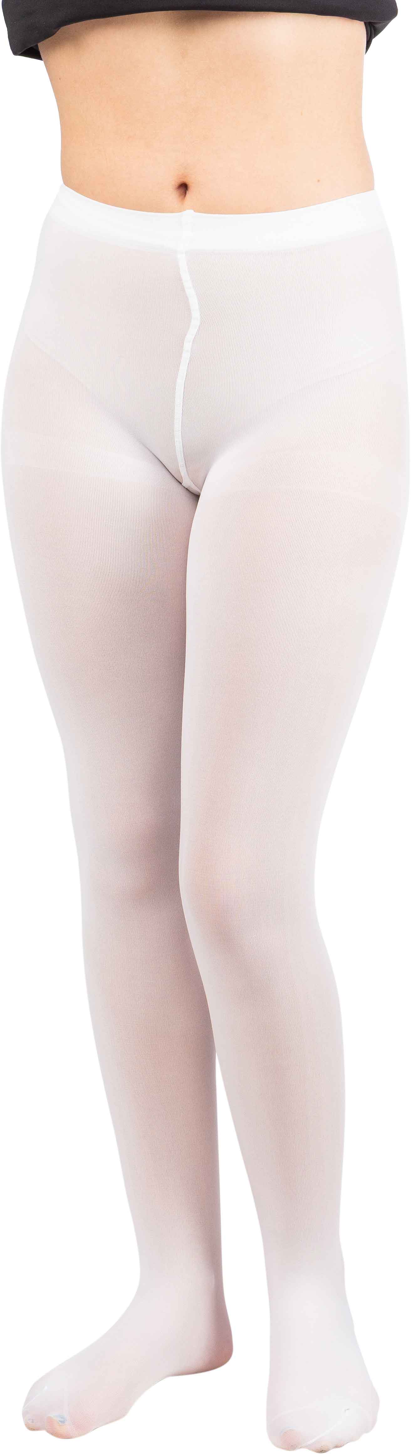 blickdichte Strumpfhose, weiß