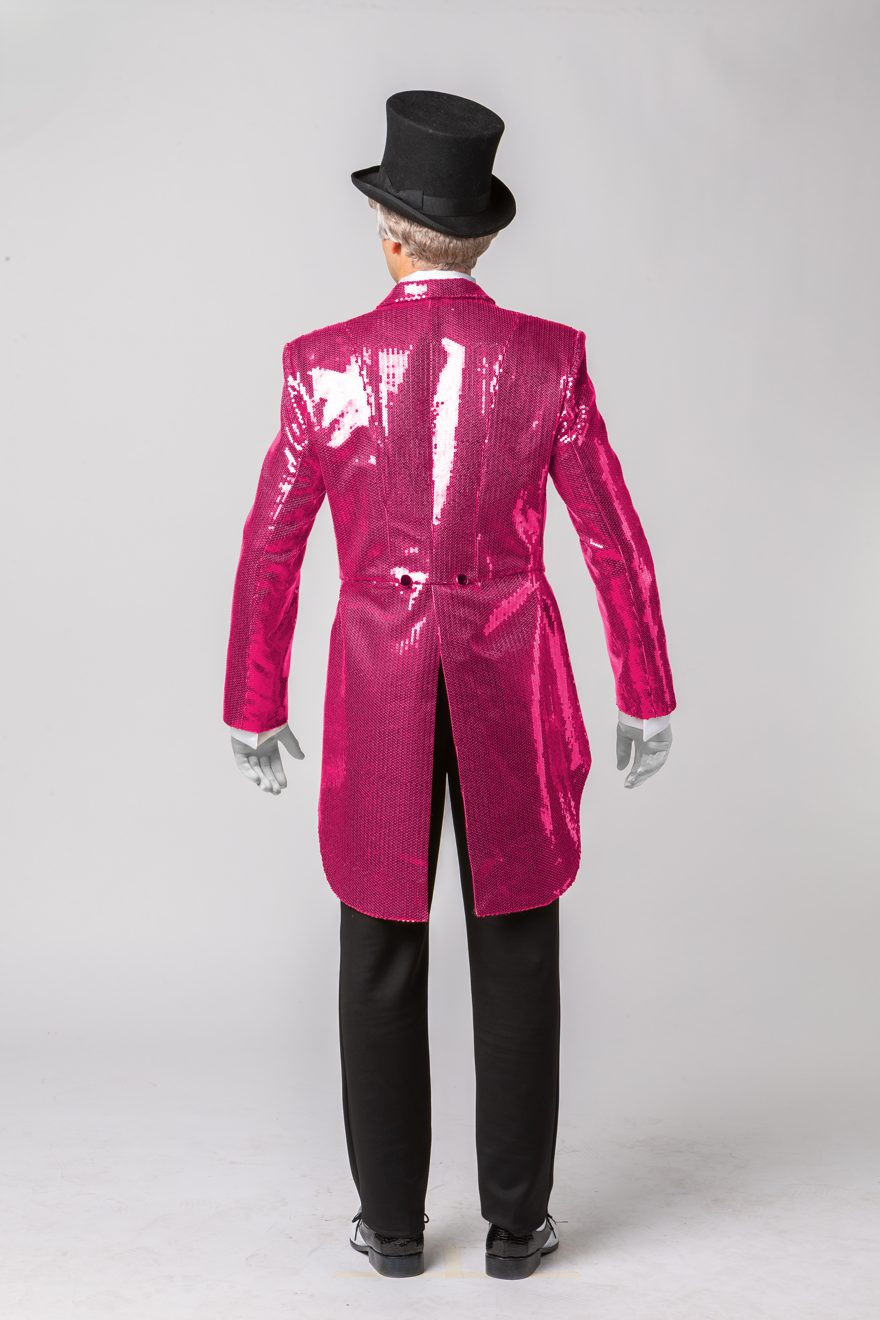 Men's tailcoat with sequins, pink Men's tailcoat with sequins, pink