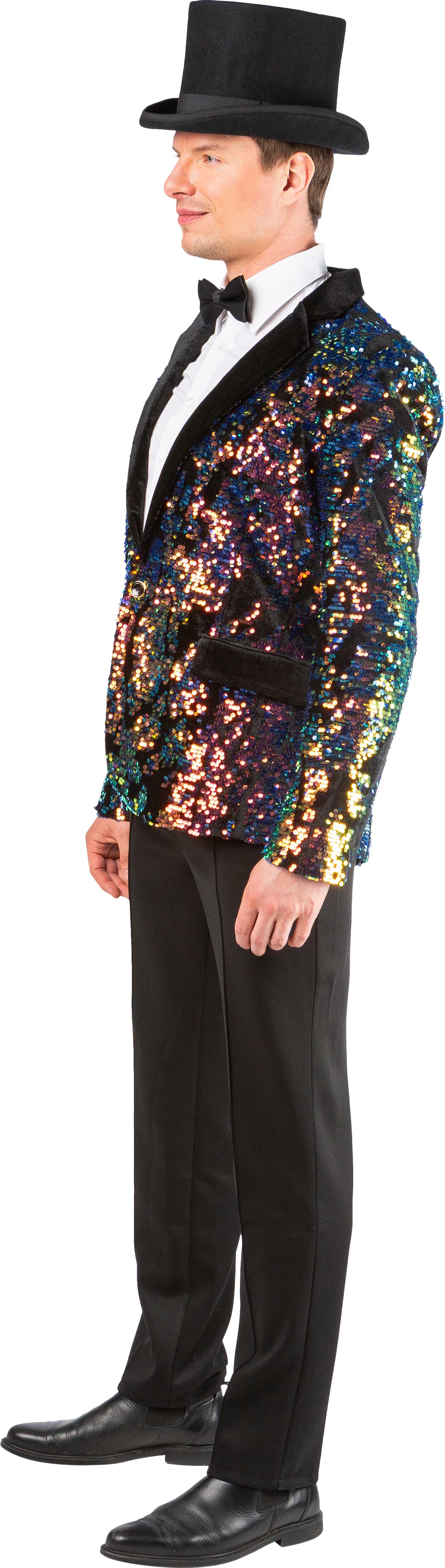 Men's sequinned jacket, multicoloured