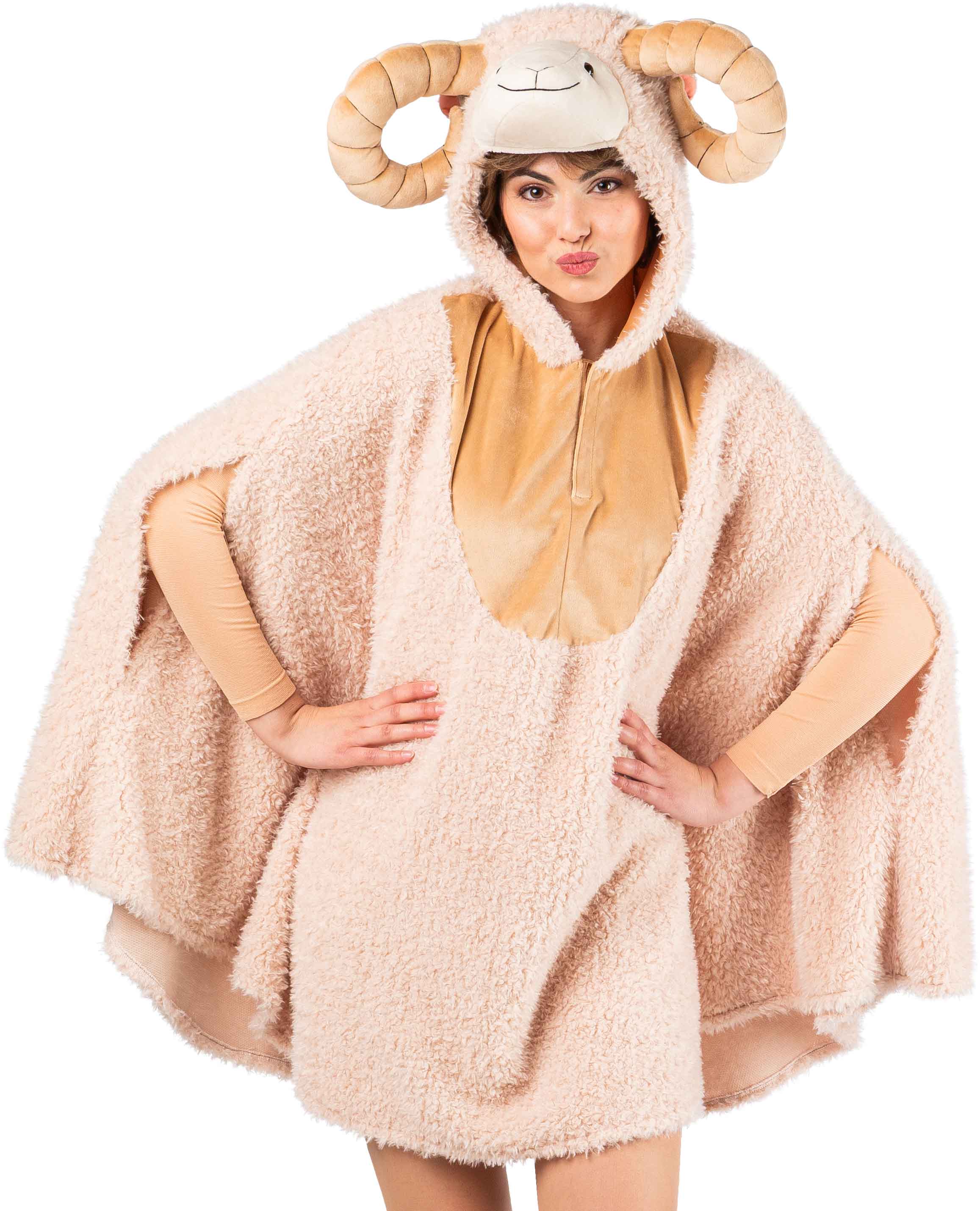 Poncho animalier, bouquetin
