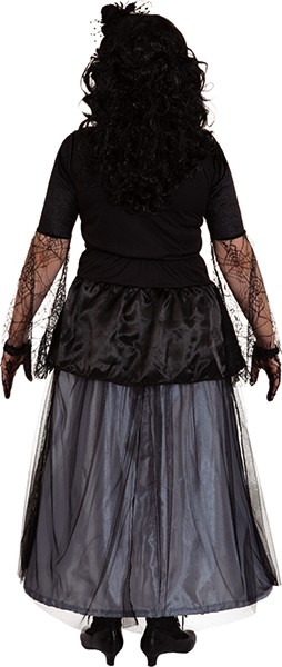 Gothic-Kleid, grau-schwarz 