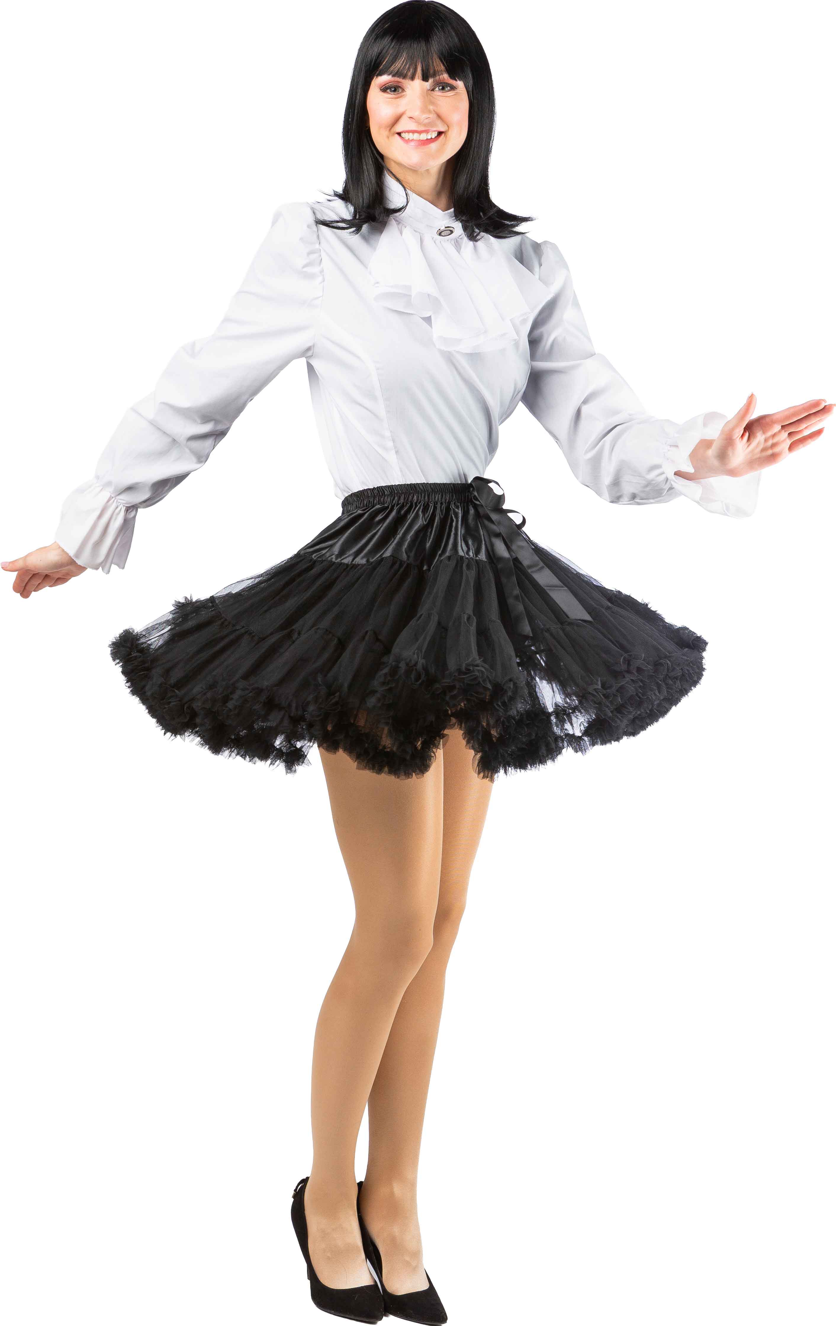 Short tutu with a frill, black