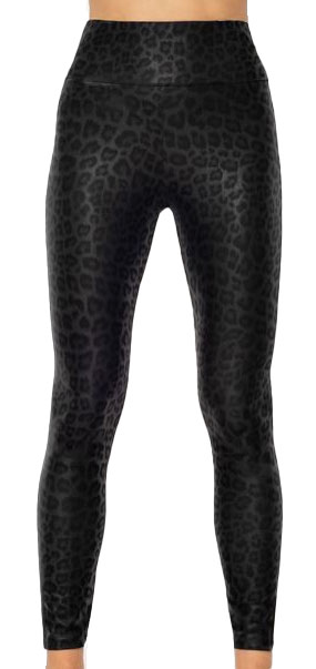 Leggings Leo schwarz, hoher Bund 