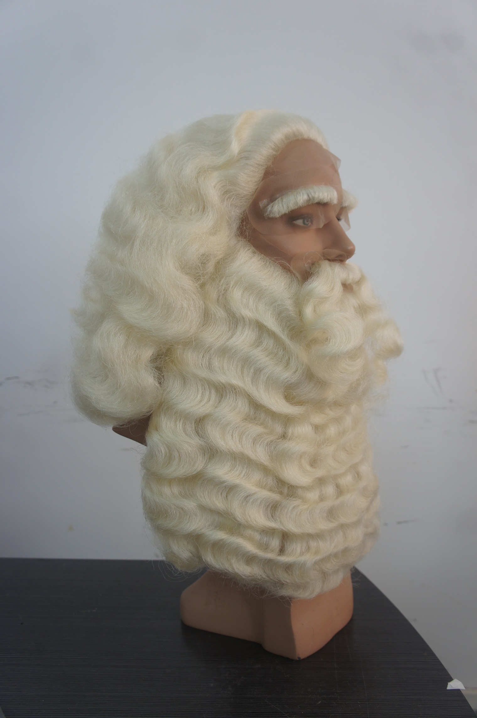 Santa Claus Set, Naturhaar, teils handgeknüpft