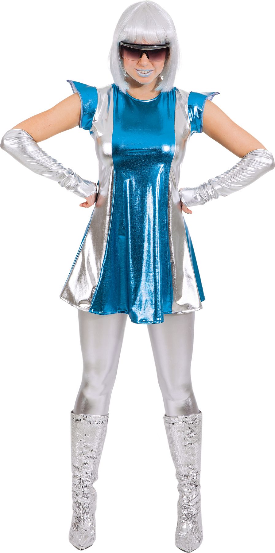 Space girl, white/silver