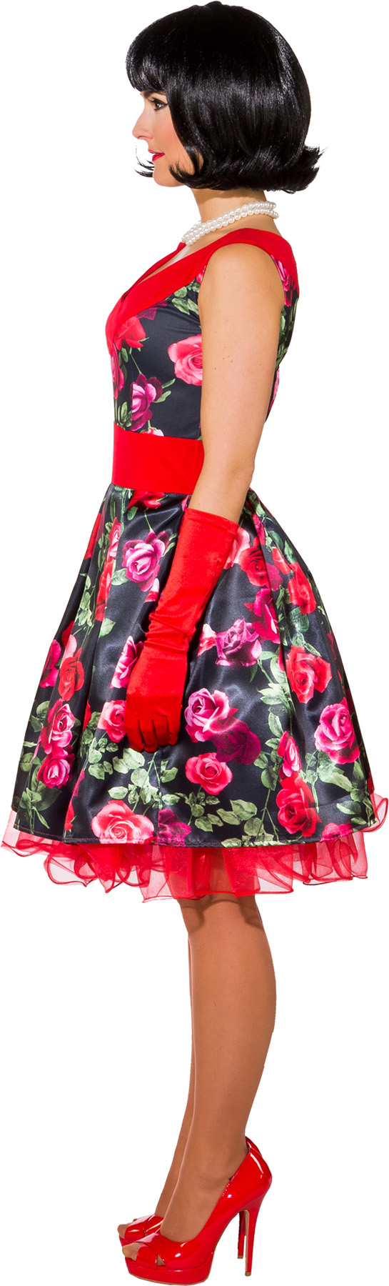 Kleid Blumen 50er Jahre