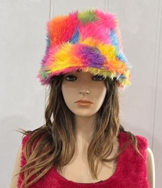 Fishermans cap fur, multicolour 