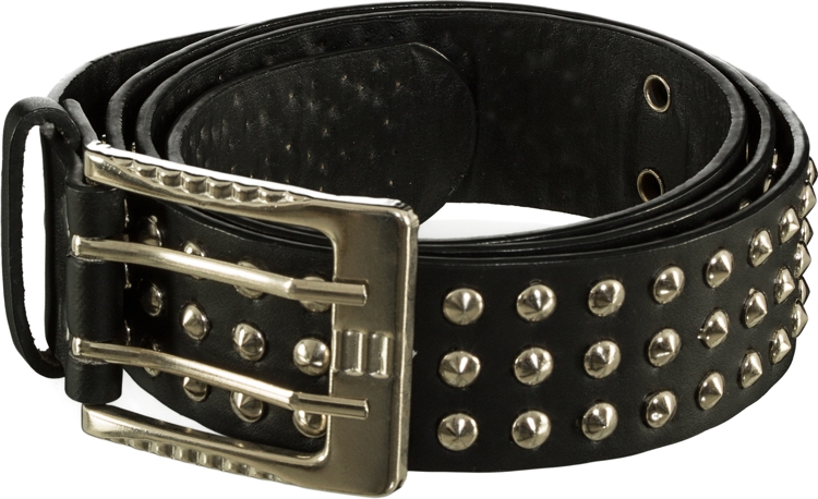 Rivet belt, black