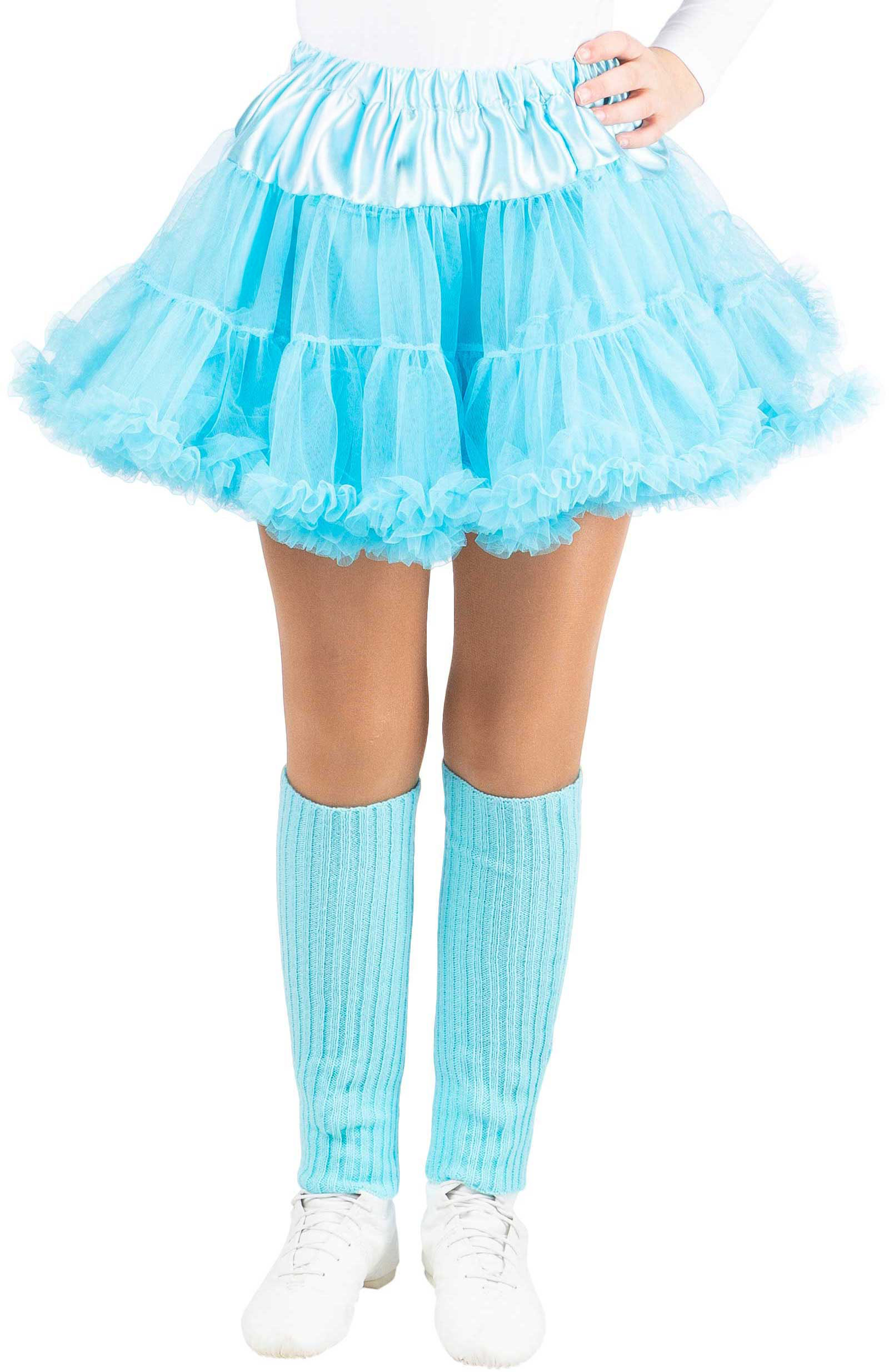 Kinderpetticoat mit Rüschchen, hellblau