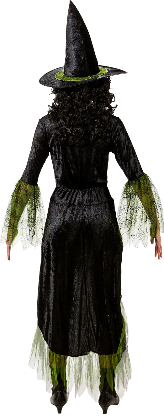 Witch dress, black-green