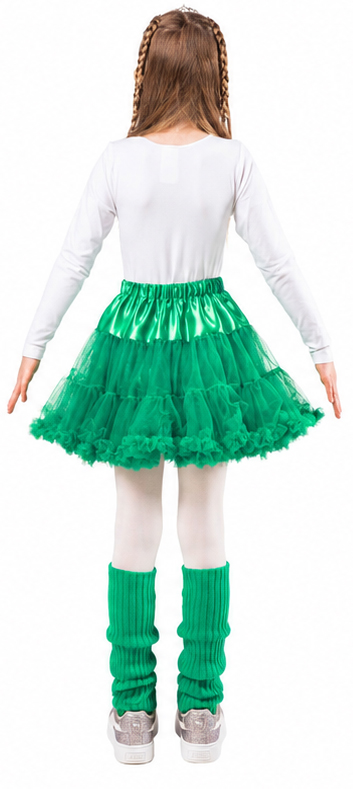 Kinderpetticoat mit Rüschchen, grün