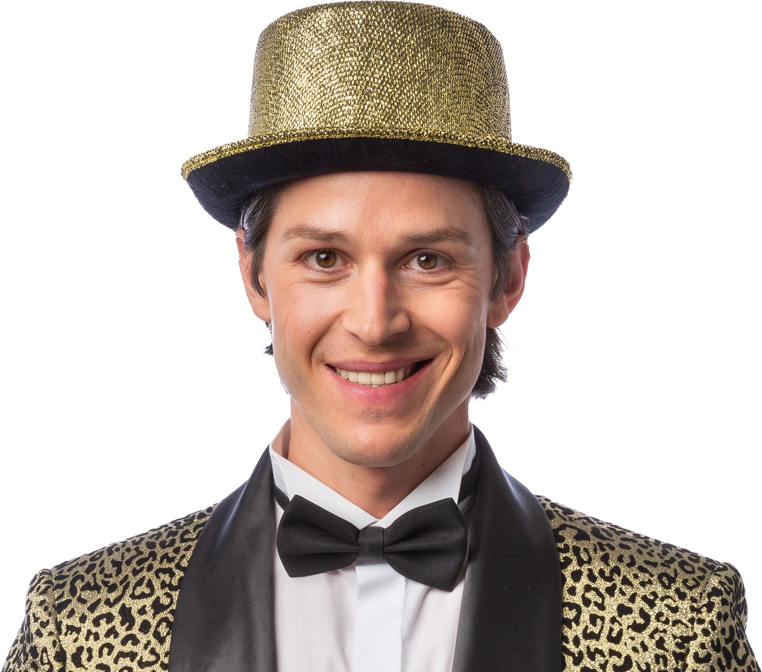 Zylinder Lurex, gold